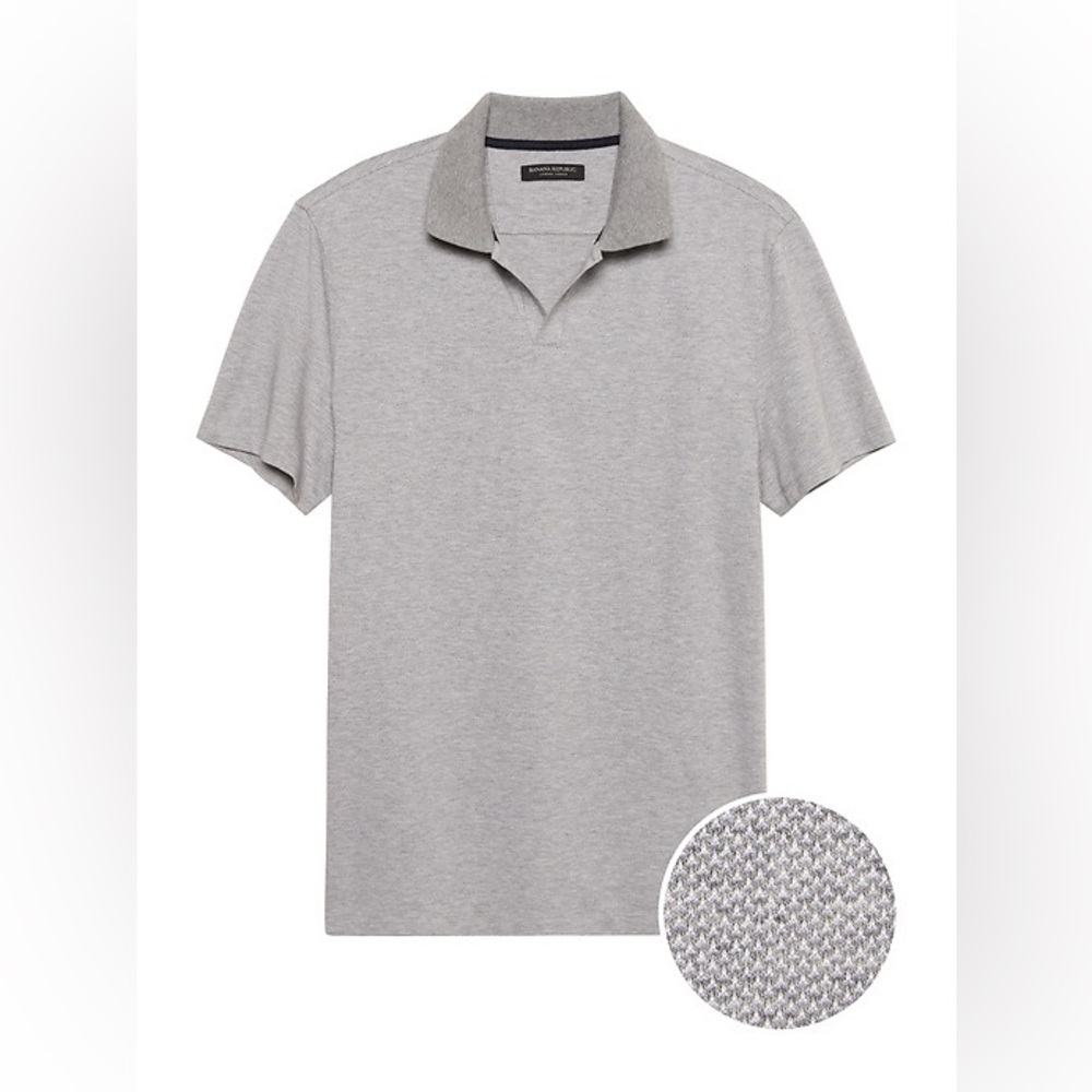 Banana Republic Gray Standard Fit Polo